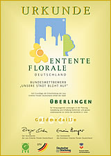 Goldmedaille f�r �berlingen beim Bundeswettbewerb Entente Florale 2005