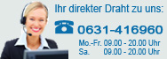 Ihr direkter Draht zu uns: 0631 - 416960