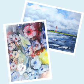 Kunstkarten - Aquarelle