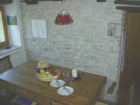 Der restaurierte Original-K�chentisch