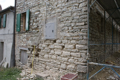 Restaurierung Hauswand