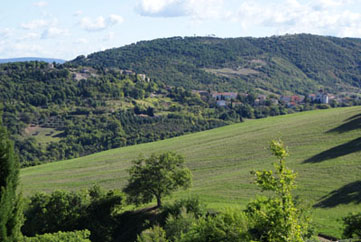 Blick nach Avacelli von unserem Garten aus