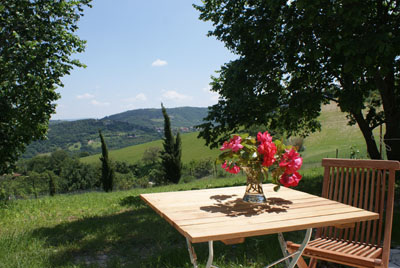 Terrasse a mit Blick nach Avacelli