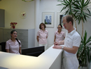 Emfang Dr. Auch mit seinem Team