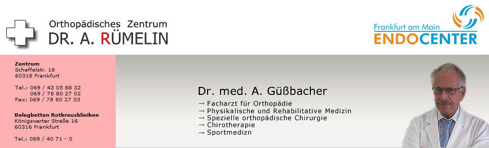 Orthop�die Frankfurt: Dr. Albert G��bacher