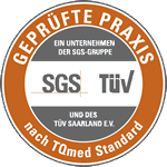 SGS T&Uuml;V gepr&uuml;fte Praxis