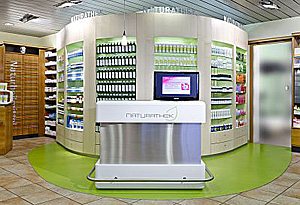 Naturathek in der Dorf-Drogerie Herrliberg