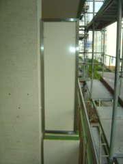 Trennwände Rahmen aus Edelstahl Füllung aus Aluminium pulverbeschichtet nach RAL Trennwände Rahmen aus Edelstahl Füllung aus Aluminium pulverbeschichtet nach RAL