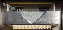 Lochblech mit Glas Lochblech mit Glas