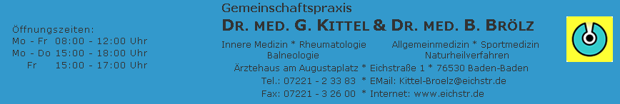 Gemeinschaftspraxis Dr. Kittel & Dr. Br&ouml;lz