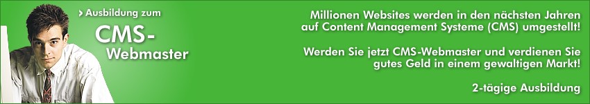 Ausbildung zum CMS-Webmaster; 2-t�gige Ausbildung