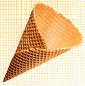 Jumbo T&uuml;te, gerollte Waffelt&uuml;te. Sun Cone at. Waffeln und T&uuml;ten aus Tschechien / Znaim. Partner der Gro&szlig;Handel EIS GmbH