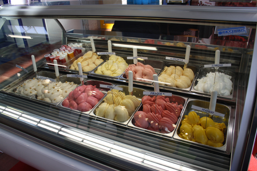Mig Longarone 2009, Fachmesse f&uuml;r Eiserzeuger, Eis aus Tiefk&uuml;hlpulpen Foto: Gro&szlig;Handel EIS GmbH