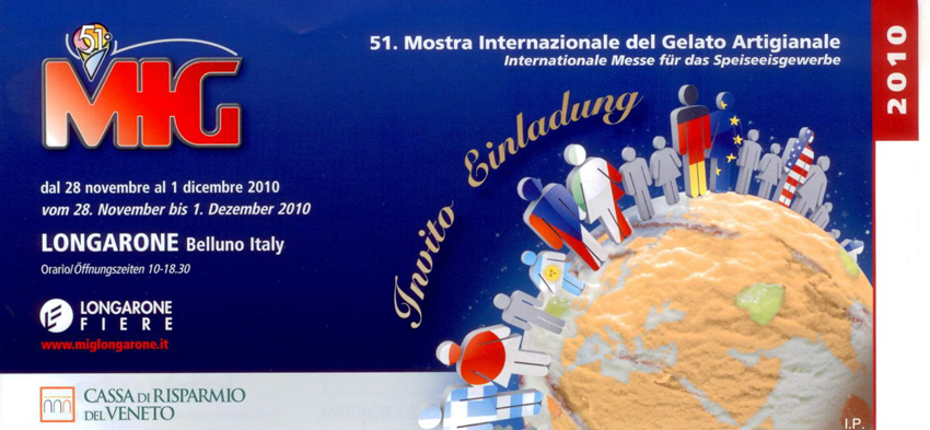 MIG Longarone, Einladungskarte f&uuml;r die Gro&szlig;Handel EIS GmbH