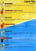 Cocktail Rezepturen f&uuml;r Long Island, Margarita. Margarita Erdbeer, Swimming Pool, Pina Colada, Tequila Sunrise, Sex on the Beach, Mojito, Mai Tai, Gend Slam, Coconut Kiss, Big Apple, Boris Sports Man,