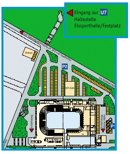 Anfahrt Eissporthalle