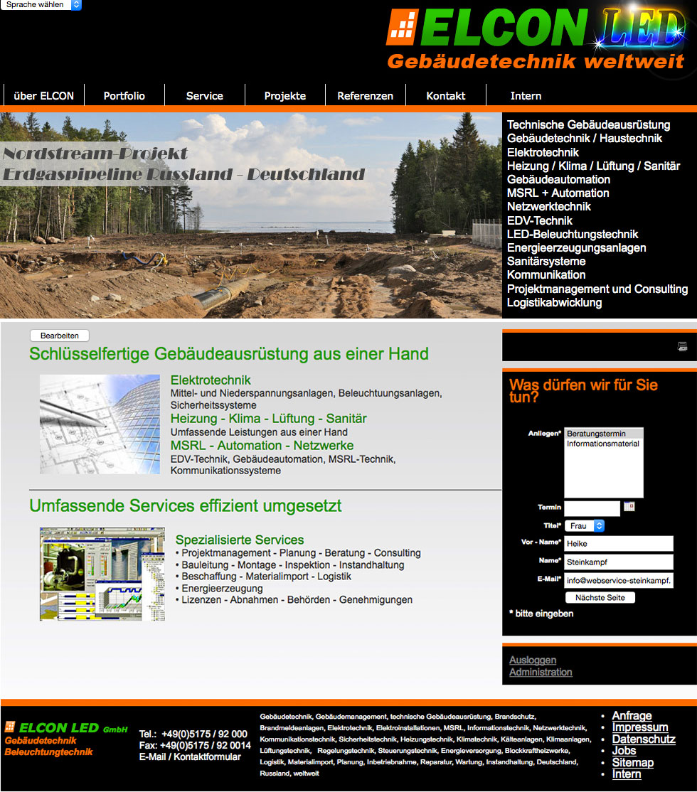ELCON GmbH Projektmanagement, Planung, Beratung, Consultung