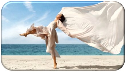 Frau am Strand