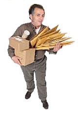 Nicht UPS, nicht DHL, das erdgas-Taxi weis wo Ihre Kurierware hin geh�rt.