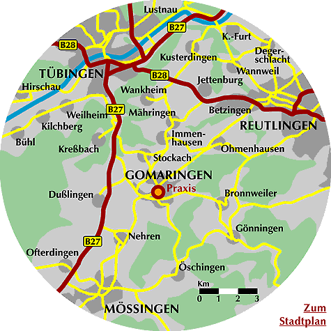 Umgebungsplan/Stadtplan Gomaringen