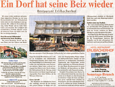 Ein Dorf hat seine Beiz wieder