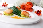 Noix de St-Jacques au Chou Vert