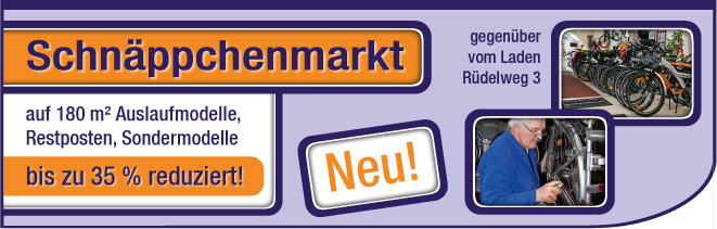 Schn&ouml;ppchenmarkt im Fahrradhaus Griesmann in Bamberg