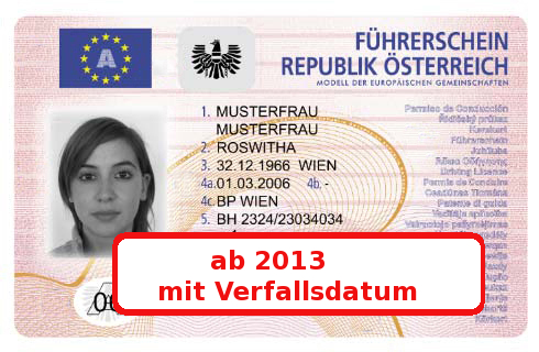 Neue EU-Richtlinie: Führerschein ab 2013 mit 15-jährigem Verfallsdatum neuer führerschein