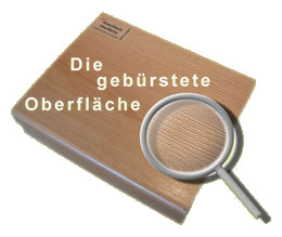 Detail Gebüerstete Tritt-Oberflächen