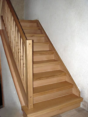Treppensanierung mit gerader Wange