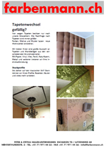 Tapetenwechsel - Farbenmann, Eschlikon TG