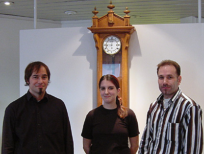 Alex Todesco (links), Eliane Krättli und Peter Kämpfer (rechts)