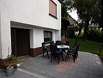 Ein Blick auf die Terrasse