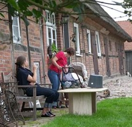 Ferien auf dem Bio-Bauernhof in der Ferienwohnung Storchennest