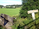 Blick auf Saxler vom Maare-Moselradweg
