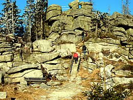 Wandern auf dem Berg