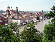 Dreiflüssestadt Passau in Bayern