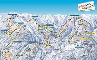 Zillertal Arena Winterpanorama