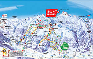 Skiarena Wildkogel Winterpanorama