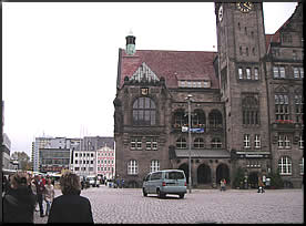 Blick auf das sch�ne alte Rathaus von Chemnitz