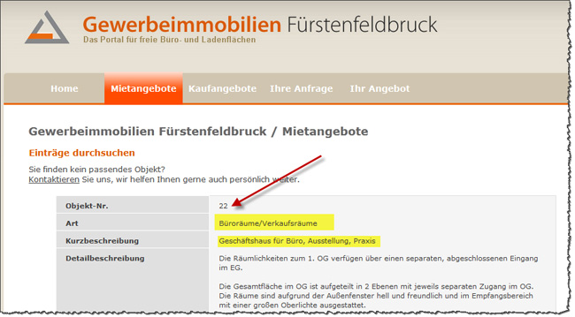 Neues Mietangebot auf ffb-gewerbeimmobilien.de