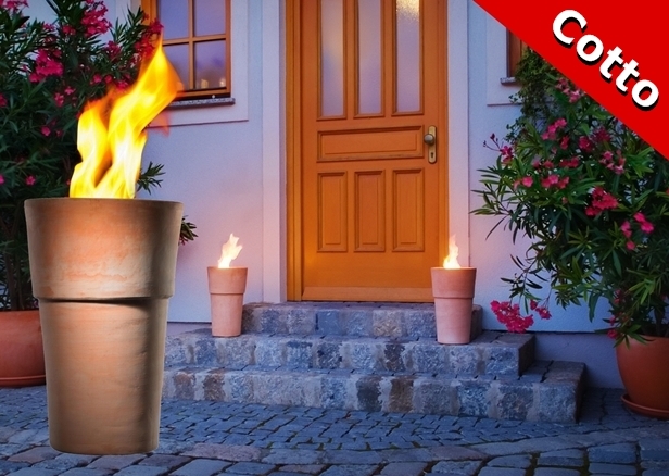 Flamment�pfe aus Standard-Terrakotta