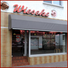 1972: Geschäftseröffnung in Frankfurt am Main / Schwanheim -- Fleischerei Wieseke, Frankfurt Schwanheim - Fleisch, Wurst, Partyservice und Catering