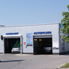 Ein- und Ausfahrt zu Flipper Autowasch FFB