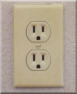 Strom in USA, Steckdose.