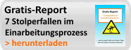Gratis-Report - 7 Stolperfallen im Einarbeitungsprosess - Fokus | Training