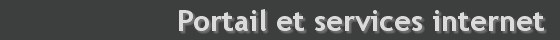 Portail et services internet