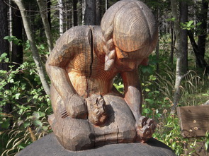 M&auml;dchen aus Holz