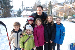 Gruppenfoto mit unserem Idol