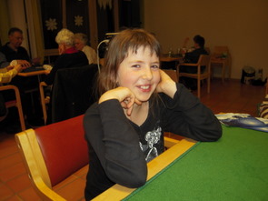 So kann nur eine Jass-Dame strahlen, bravo C�cile